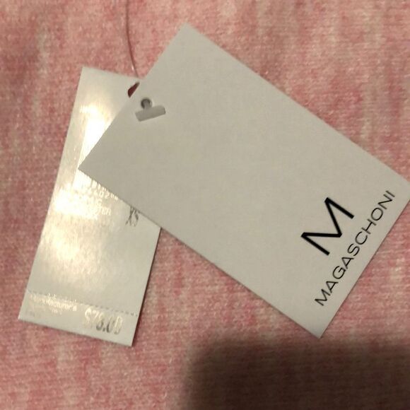 NWT MAGASCHONI OVERSIZED SWEATER PINK XSMALL $78 - Picture 4 of 5